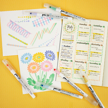 Estojo Zig Single Kuretake Mild Colors 6 Unidades