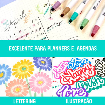 Estojo Zig Single Kuretake Mild Smoky 6 Unidades