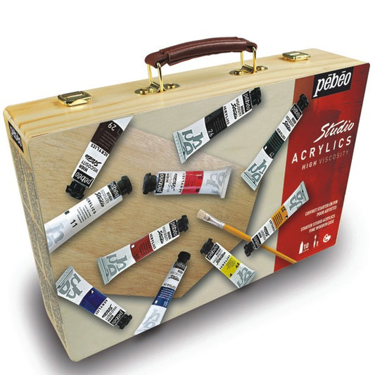 Estojo Tinta Acrílica Importada Pebeo Starter Case