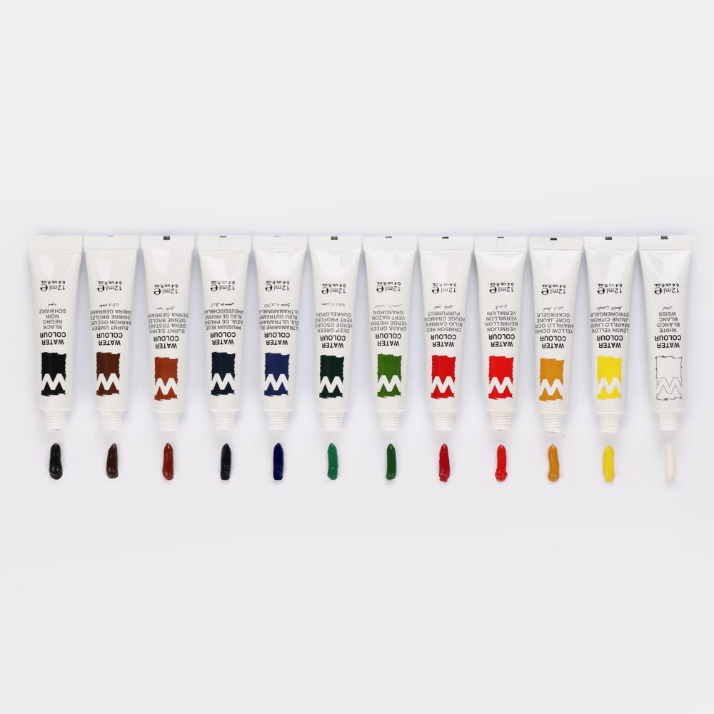 Tinta Aquarela Sinoart Bisnaga 12 Cores