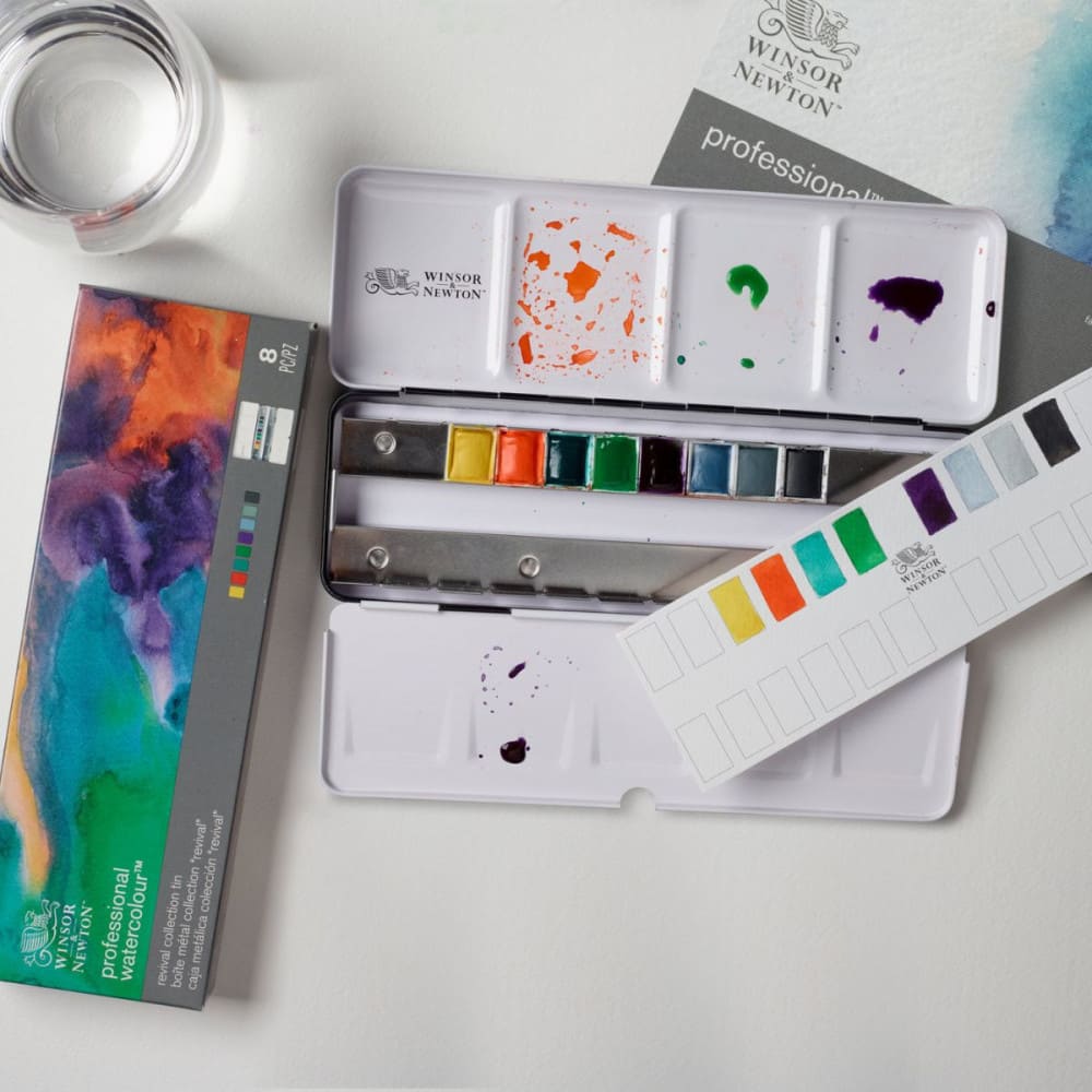 Tinta Aquarela Winsor & Newton Profissional Pastilha Edição Revival Collection