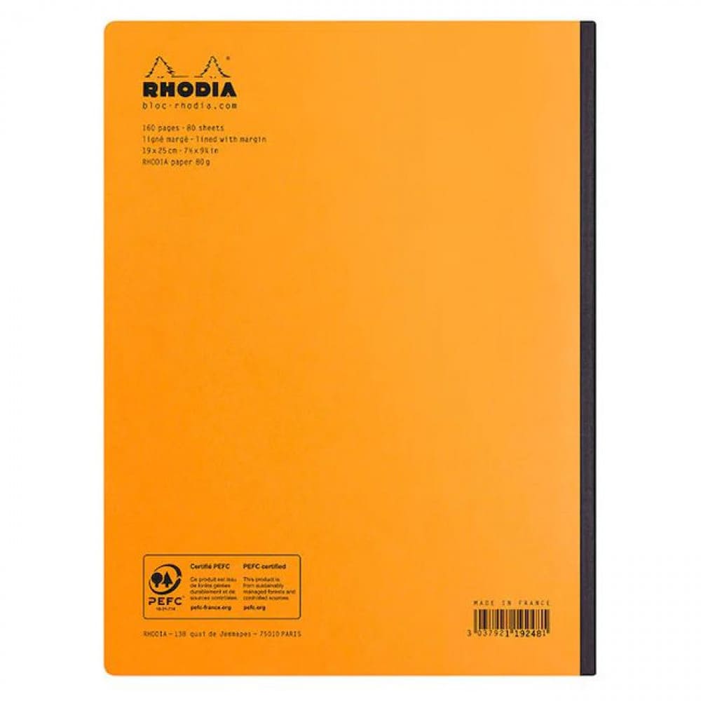 Composition Book Rhodia 19X25CM 80 Fls Capa Laranja