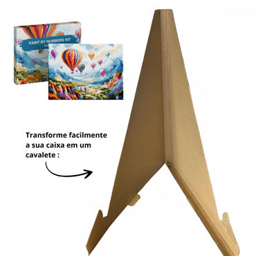 Conjunto Pintura Numerada Arte Terapia 40X50cm Vaso de Margaridas