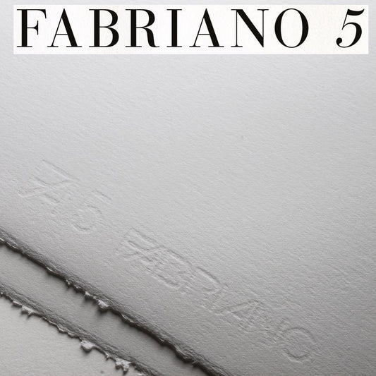 Papel Para Aquarela Fabriano 5 Satinado 50x70cm 300g/m²