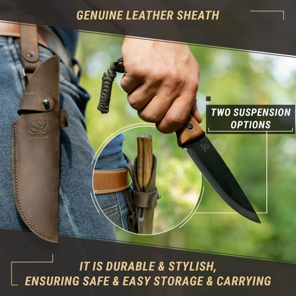 Faca Bushcraft Beavercraft Nightfall BSH3 em Aço Carbono