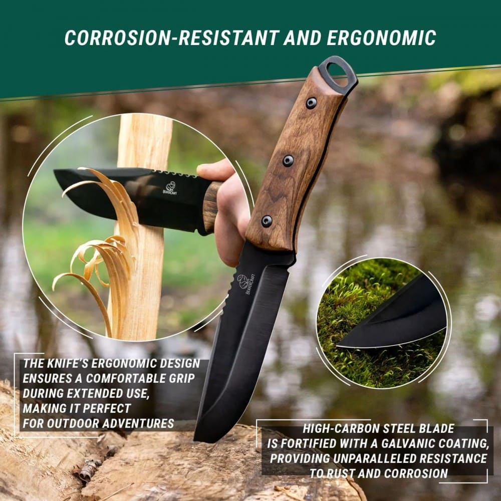 Faca Bushcraft Beavercraft Dusk BSH4 em Aço Carbono