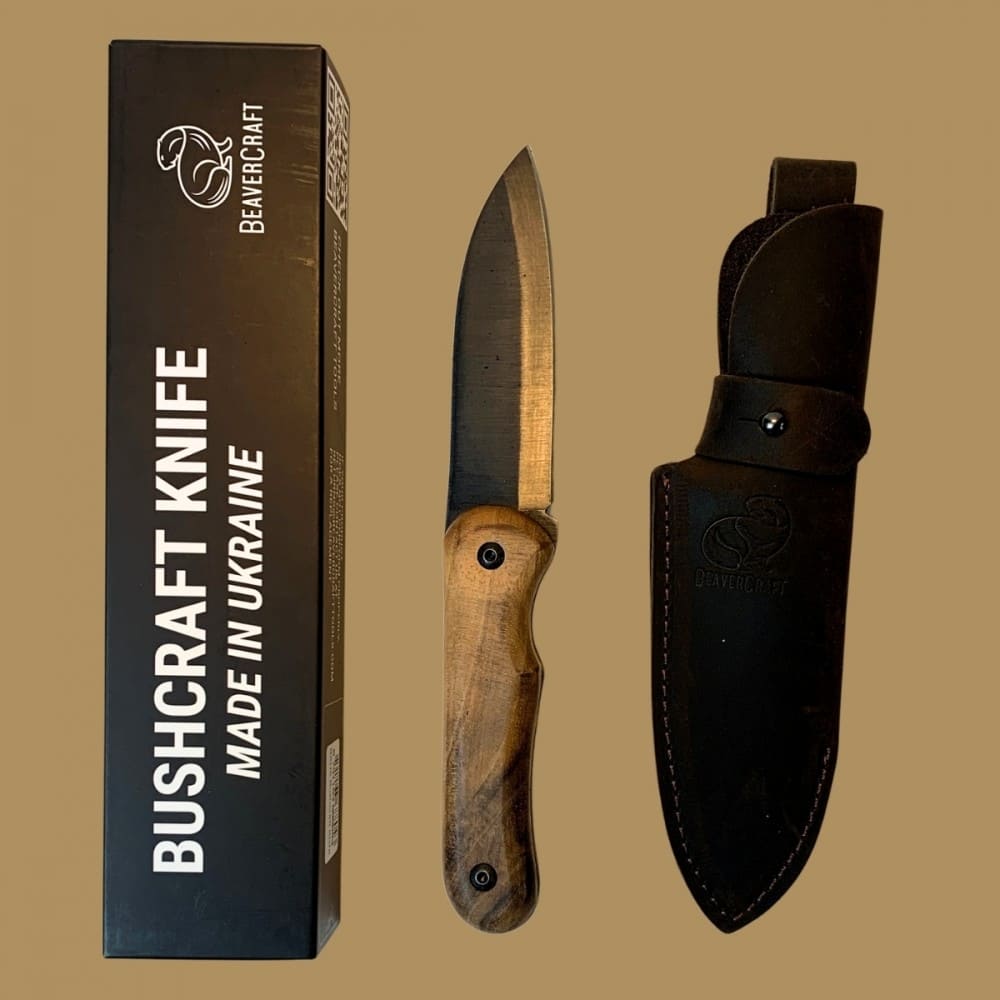 Faca Bushcraft Beavercraft Shadow BSH5 em Aço Carbono