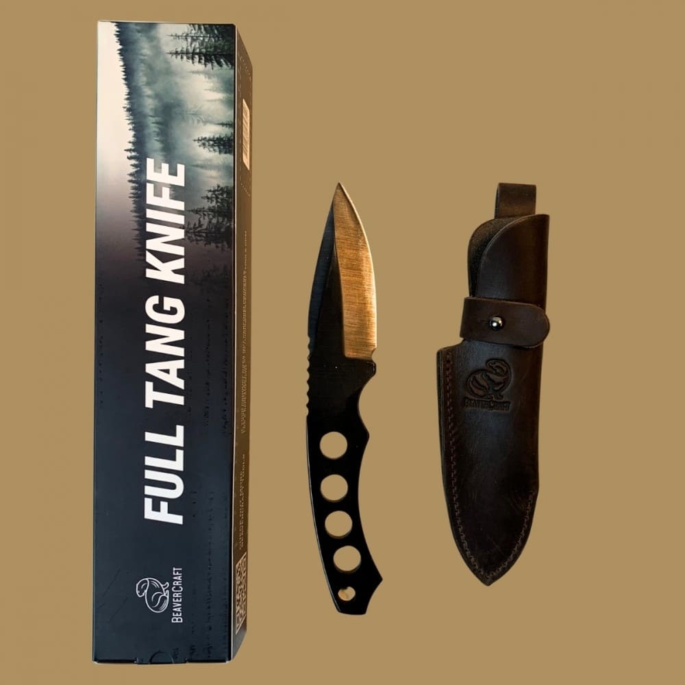 Faca Bushcraft Beavercraft Skeleton SNK2 em Aço Carbono