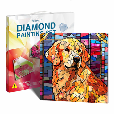 Conjunto Pintura Diamante Sinoart 30X30cm Golden