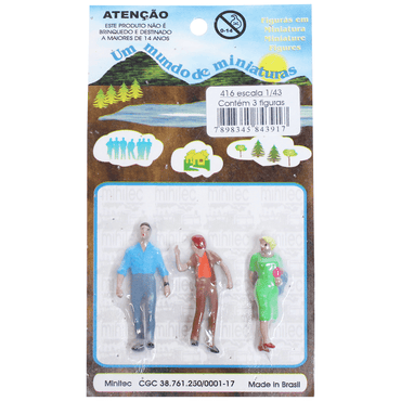 Figuras Para Maquetes 1/43 416 Minitec 03 Peças