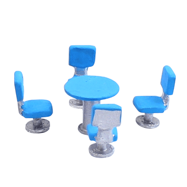 Miniatura de Mesa e Cadeiras 1/100 674 Minitec 05 Peças