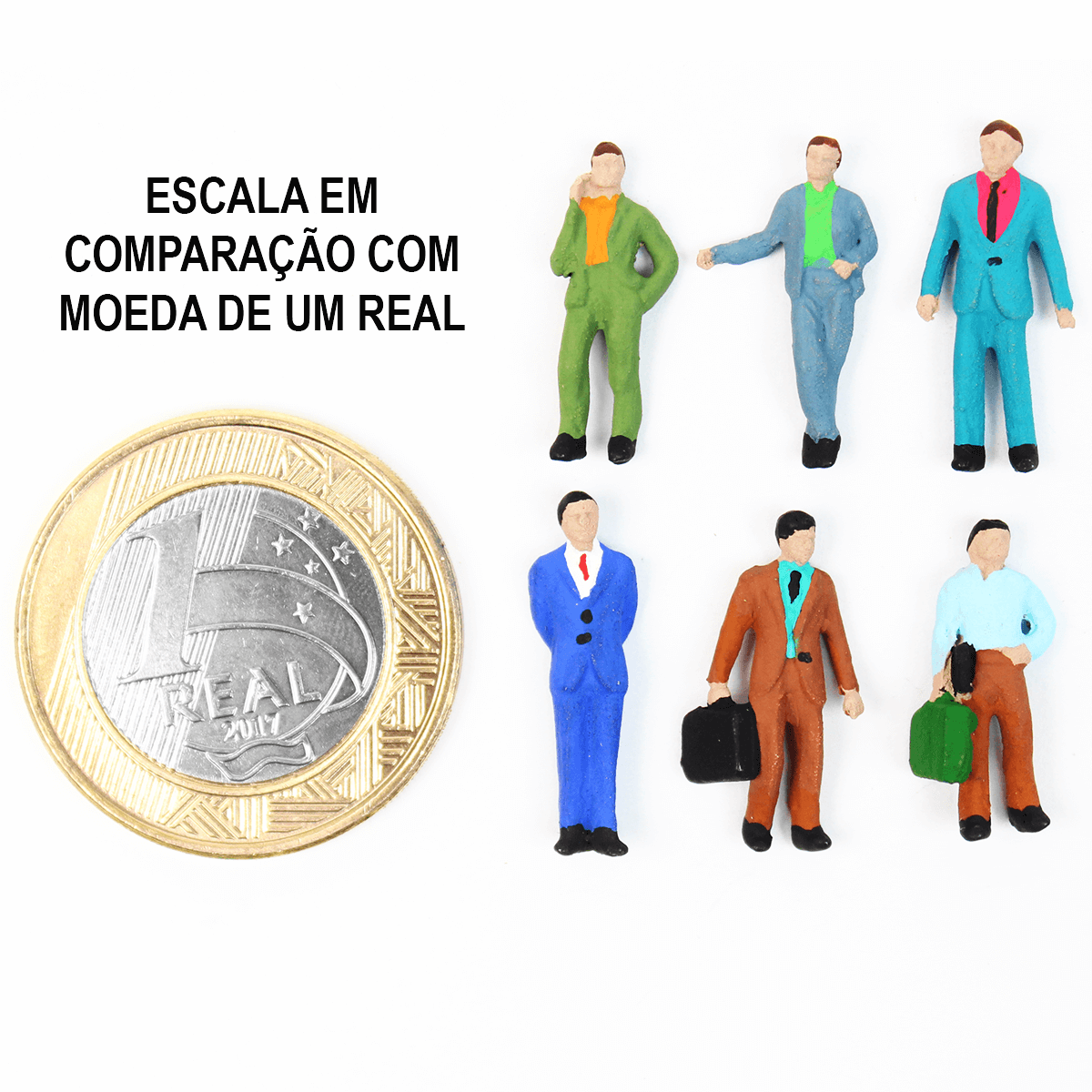 Figuras Para Maquetes 1/100 1605 Minitec 06 Peças