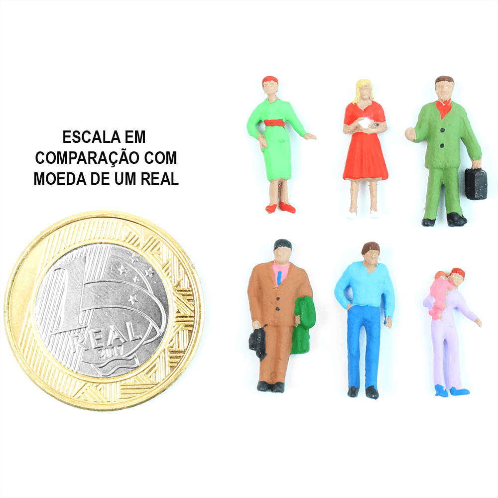 Figuras Para Maquetes 1/100 1606 Minitec 06 Peças