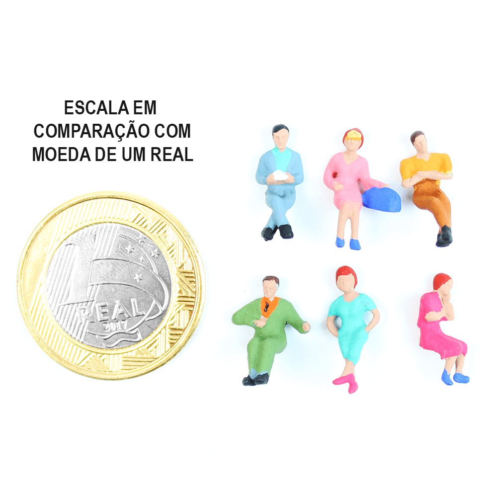 Figuras Para Maquetes 1/100 1609 Minitec 06 Peças