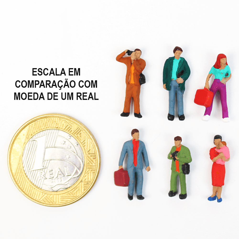 Figuras Para Maquetes 1/100 1612 Minitec 06 Peças