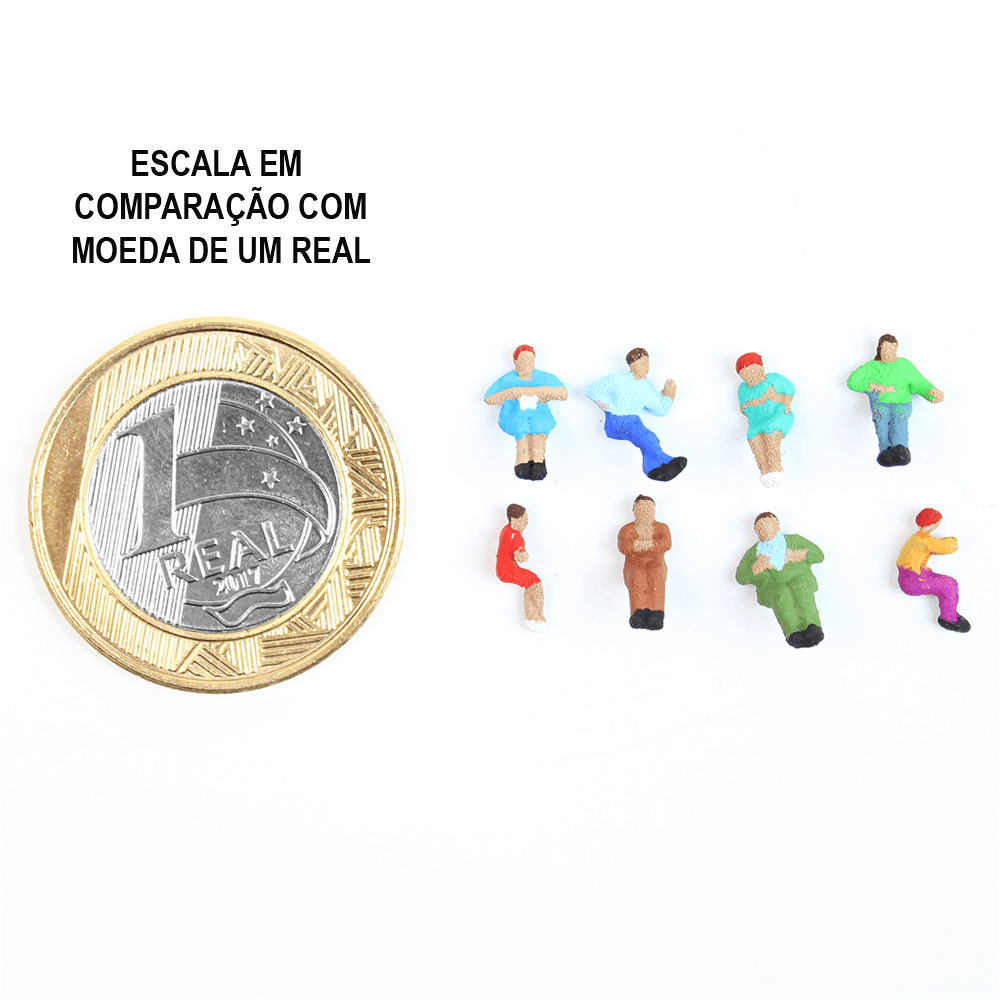 Figuras Para Maquetes 1/200 2301 Minitec 08 Peças