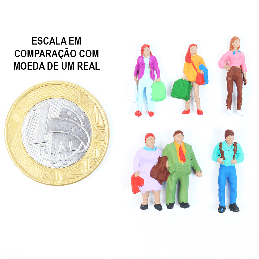 Figuras Para Maquetes 1/100 598 Minitec 05 Peças