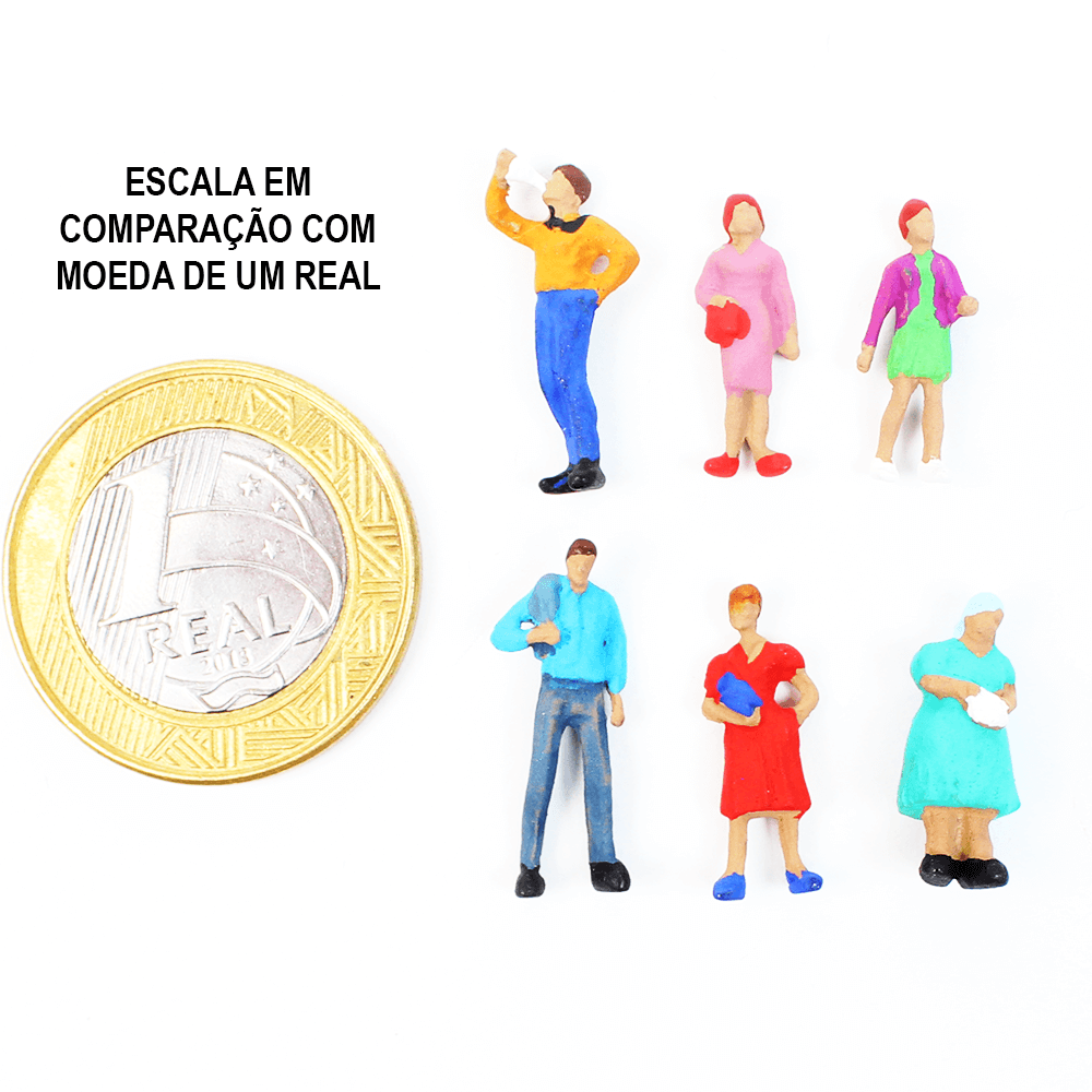 Figuras Para Maquetes 1/100 602 Minitec 06 Peças