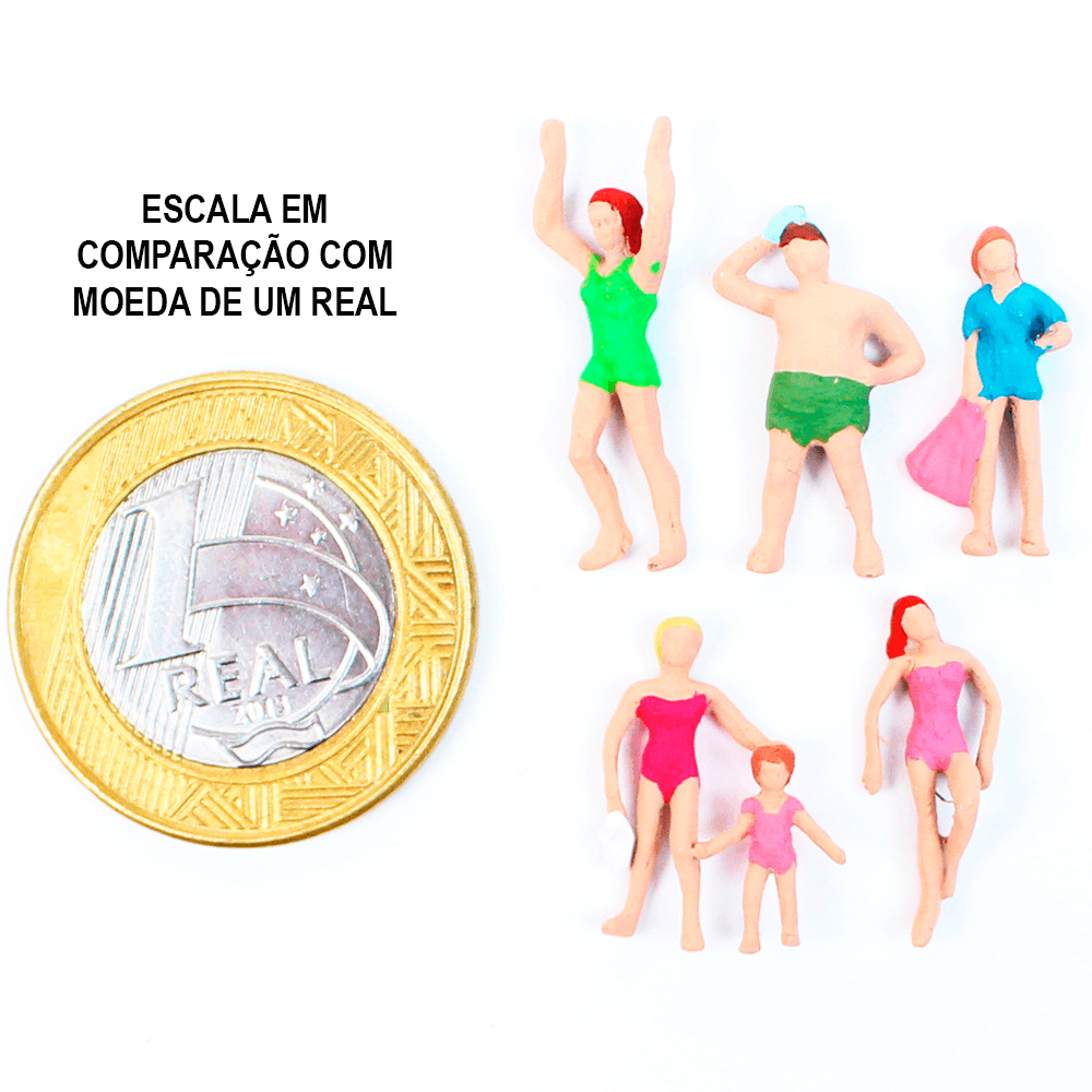 Figuras Para Maquetes 1/100 609 Minitec 06 Peças