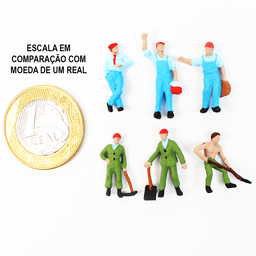 Figuras Para Maquetes 1/100 610 Minitec 06 Peças