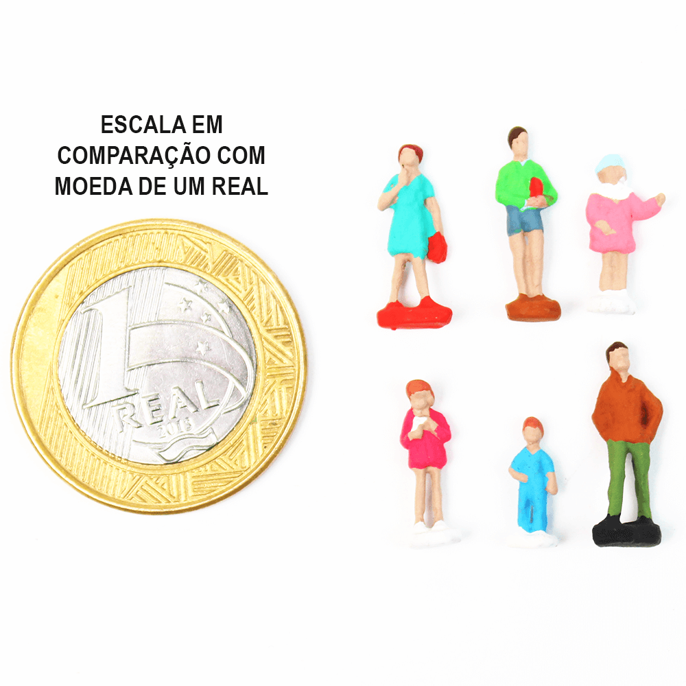 Figuras Para Maquetes 1/100 615 Minitec 06 Peças
