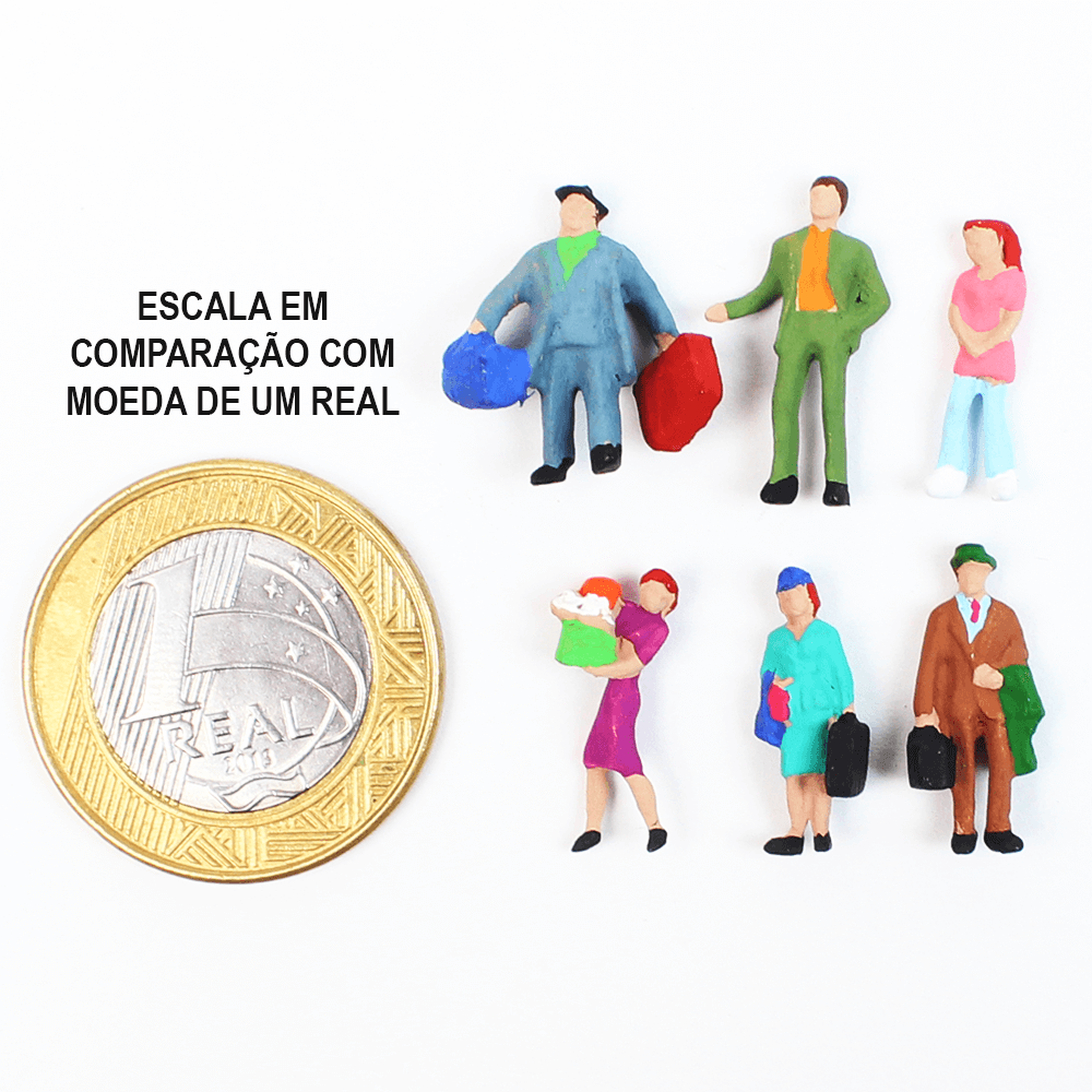 Figuras Para Maquetes 1/100 633 Minitec 06 Peças