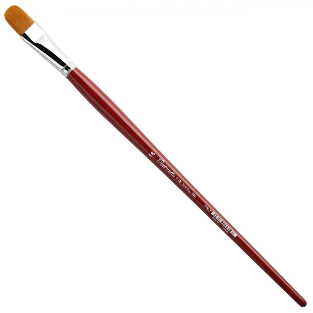 Pincel Tintoretto Filbert Cats Tongue Sintético 718 18