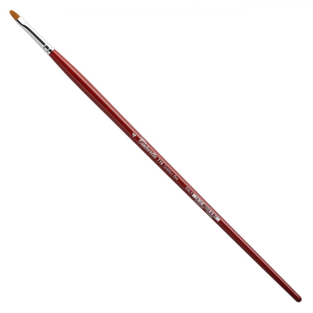 Pincel Tintoretto Filbert Cats Tongue Sintético 718 4