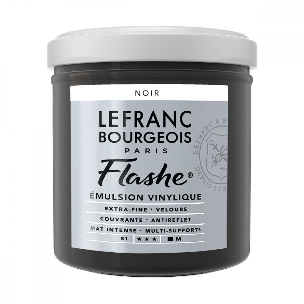 Tinta Acrílica Flashe Lefranc & Bourgeois 125ml S1 476 Black