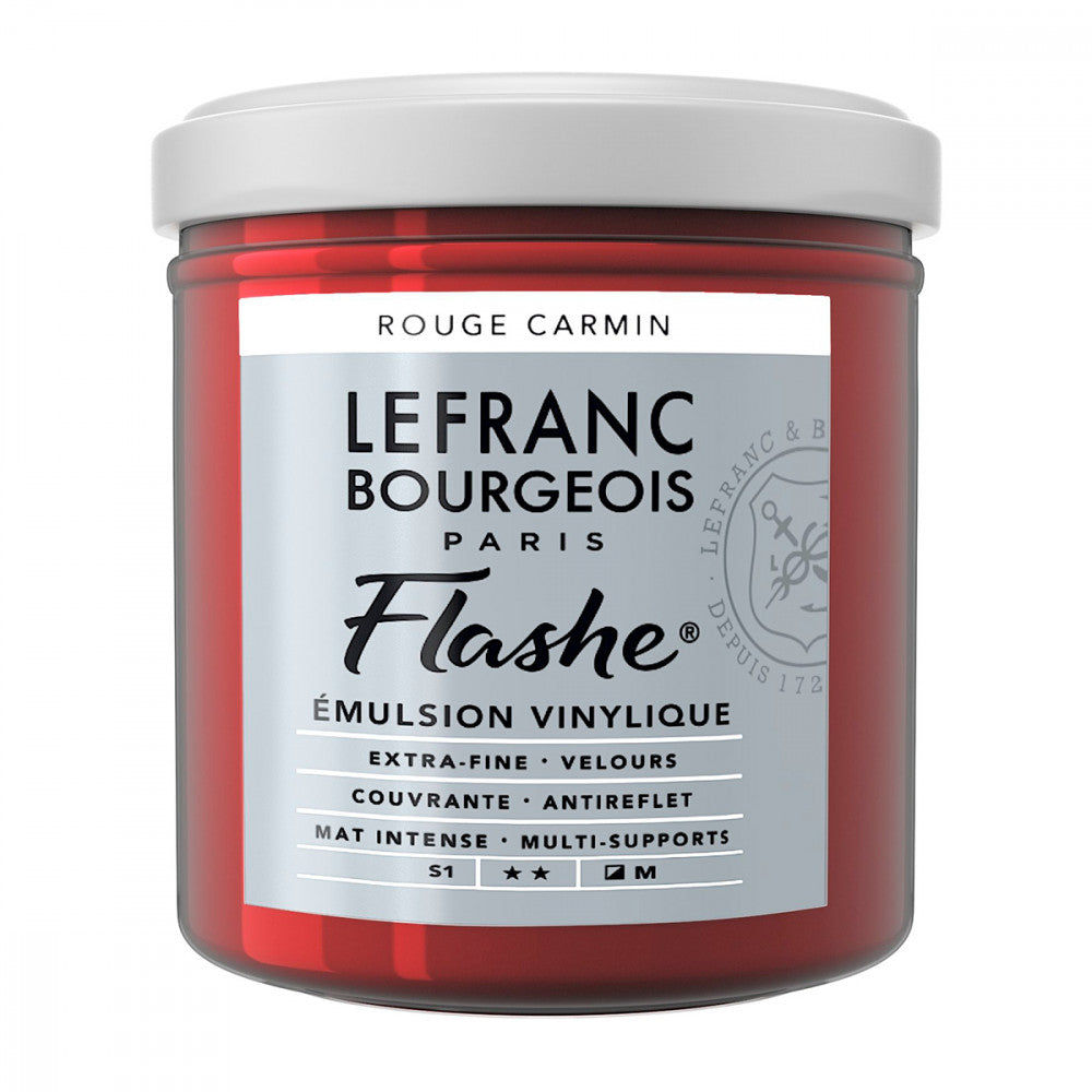 Tinta Acrílica Flashe Lefranc & Bourgeois 125ml S1 491 Carmine Red
