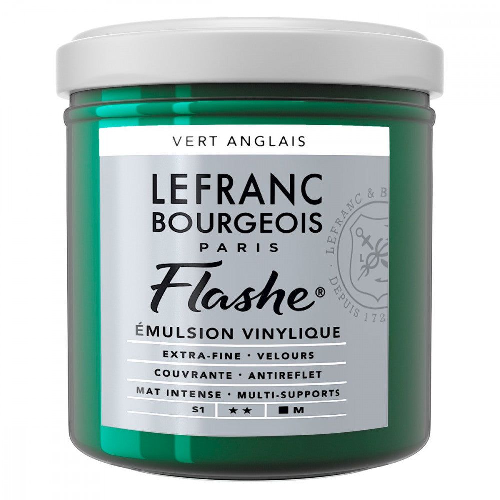 Tinta Acrílica Flashe Lefranc & Bourgeois 125ml S1 496 Chrome Green