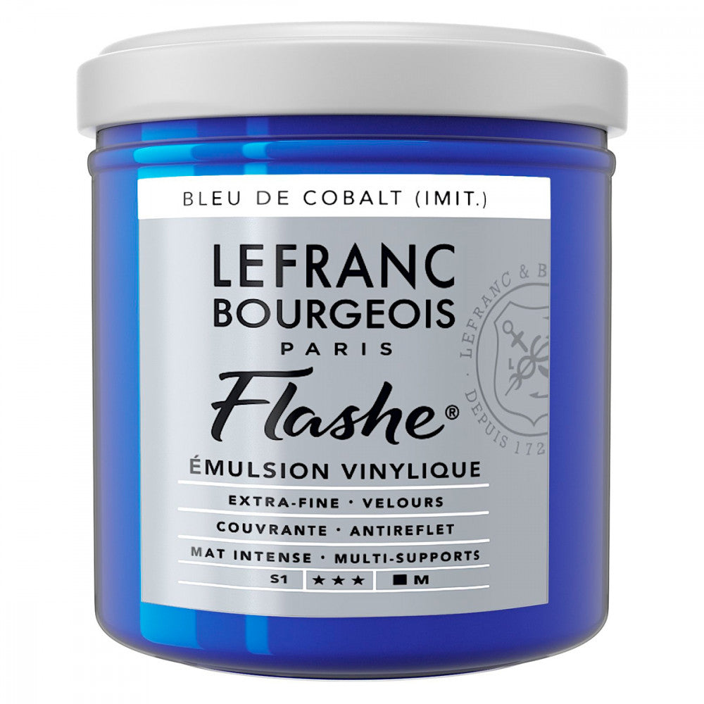 Tinta Acrílica Flashe Lefranc & Bourgeois 125ml S1 500 Cobalt Blue Hue