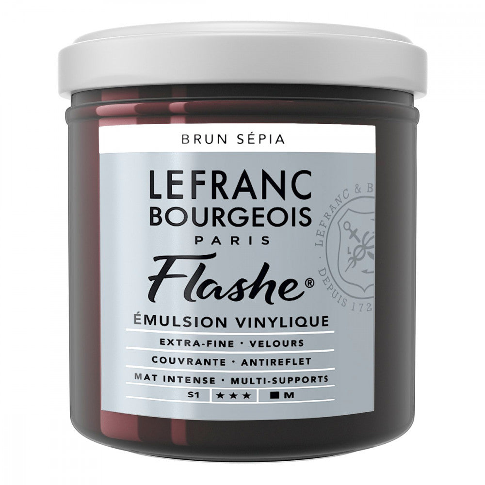 Tinta Acrílica Flashe Lefranc & Bourgeois 125ml S1 619 Sepia Brown