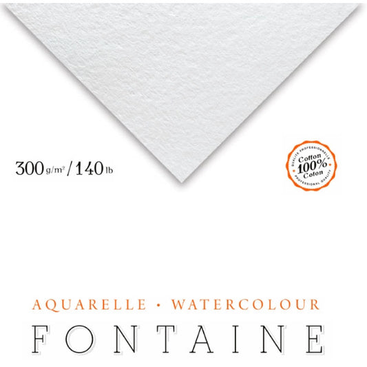Papel Para Aquarela Fontaine Torchon 56x76cm 300g/m² Clairefontaine