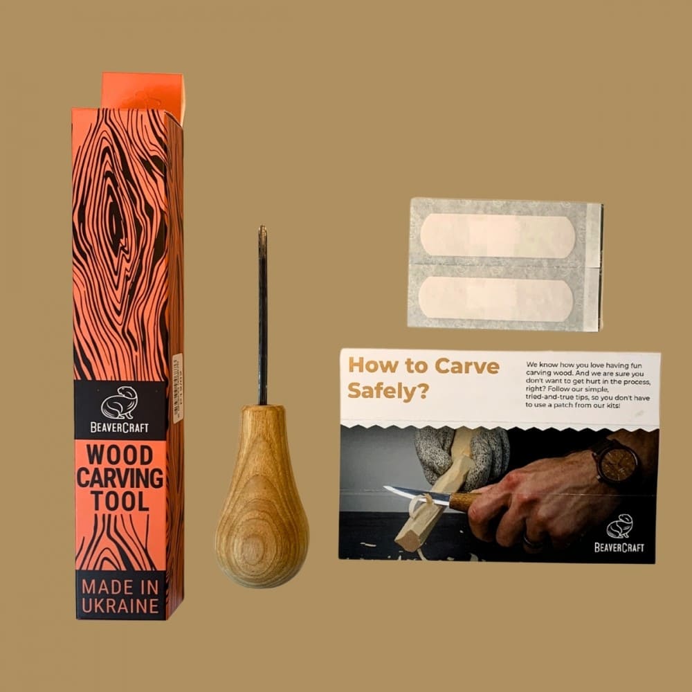 Formão para Entalhe Beaver Craft Profissional P12/02