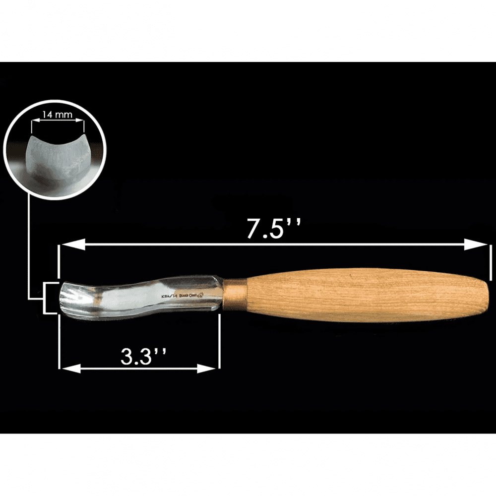 Formão para Entalhe Beaver Craft Profissional K8A/14