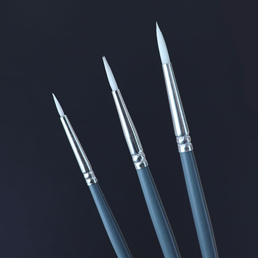 Kit Pincéis Winsor & Newton Foundation Redondo Acrílico 3 Unidades