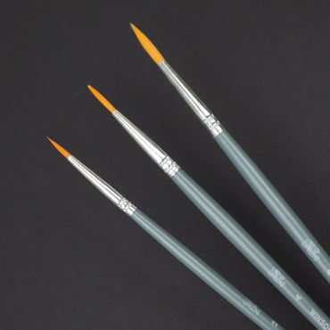 Kit Pincéis Winsor & Newton Foundation Redondo Aquarela 3 Unidades