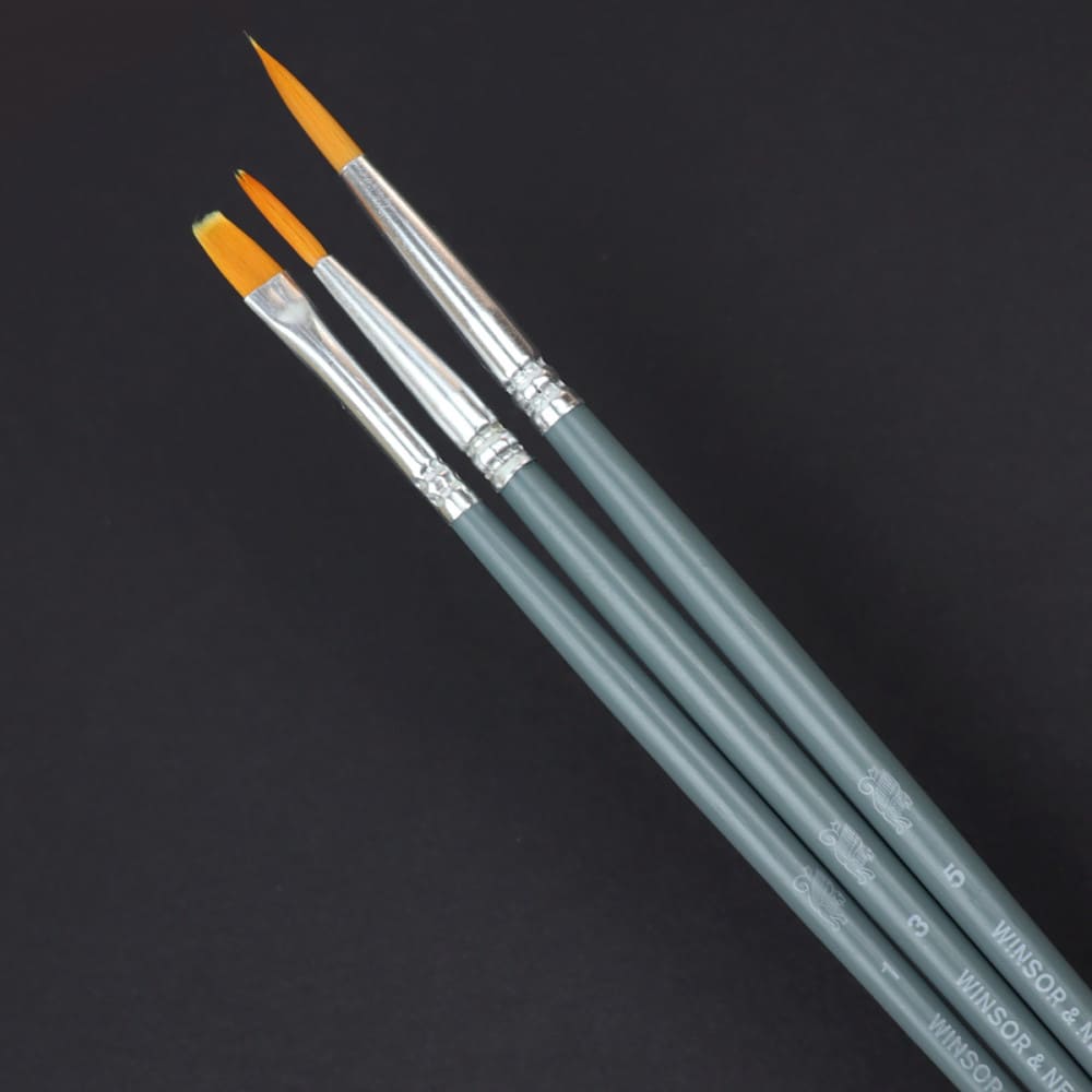 Kit Pincéis Winsor & Newton Foundation Sortidos Aquarela 3 Unidades