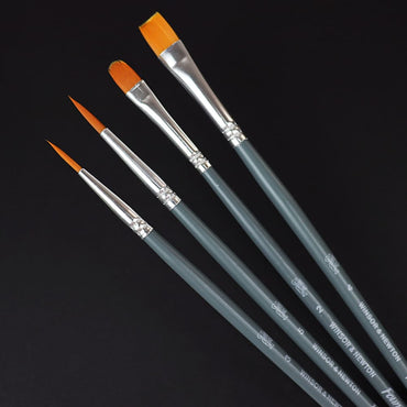 Kit Pincéis Winsor & Newton Foundation Sortidos Aquarela 4 Unidades