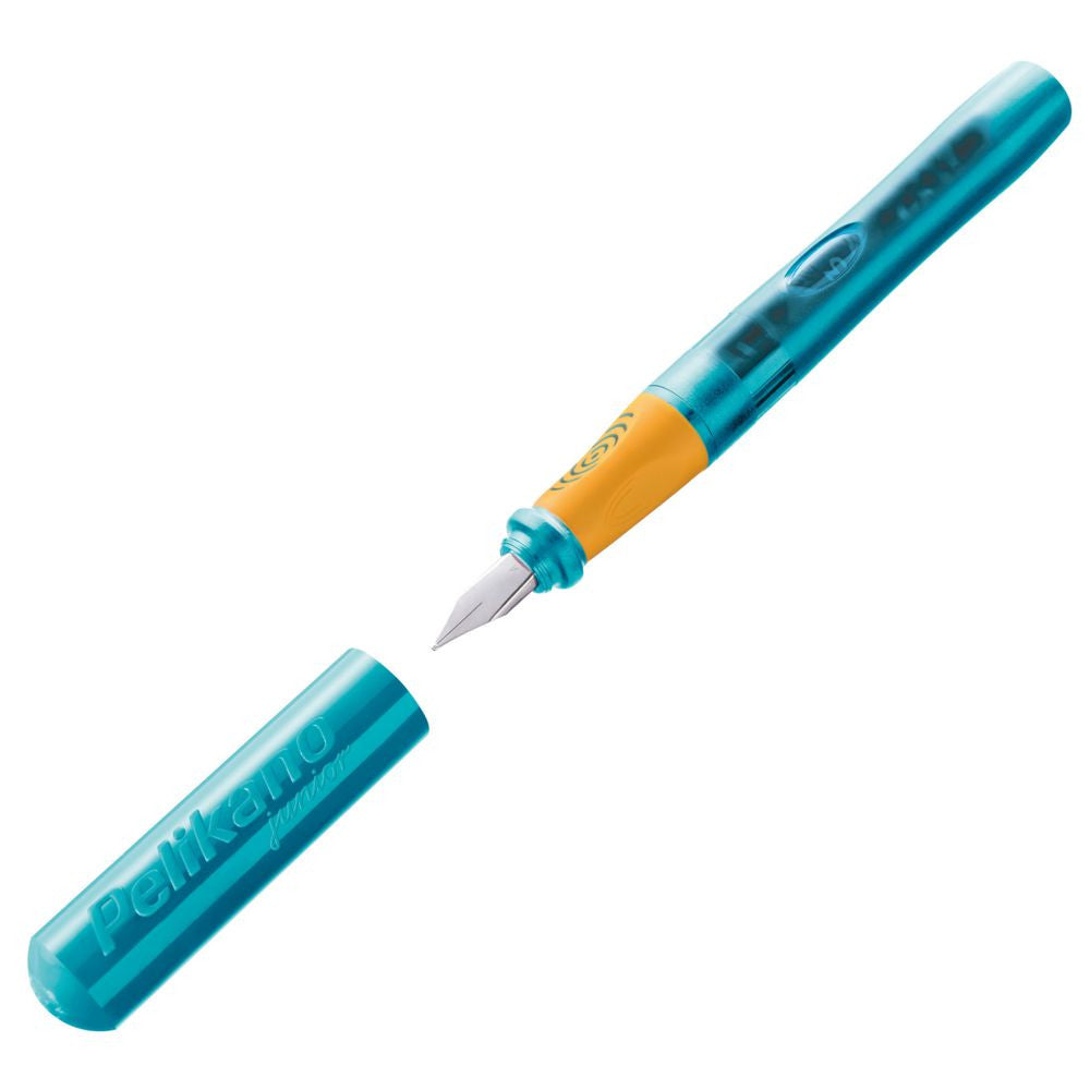 Caneta Tinteiro Pelikano Junior Turquoise Para Destro Pelikan