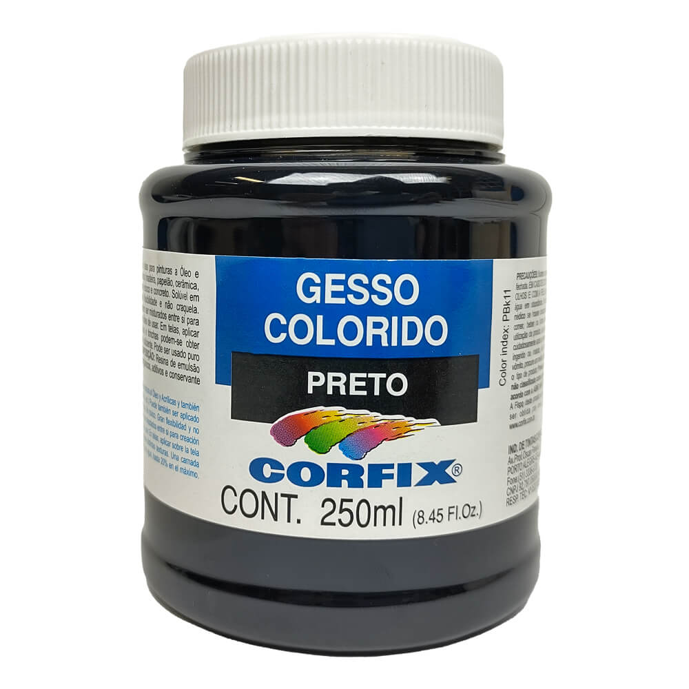 Gesso Colorido Corfix 250ml Preto