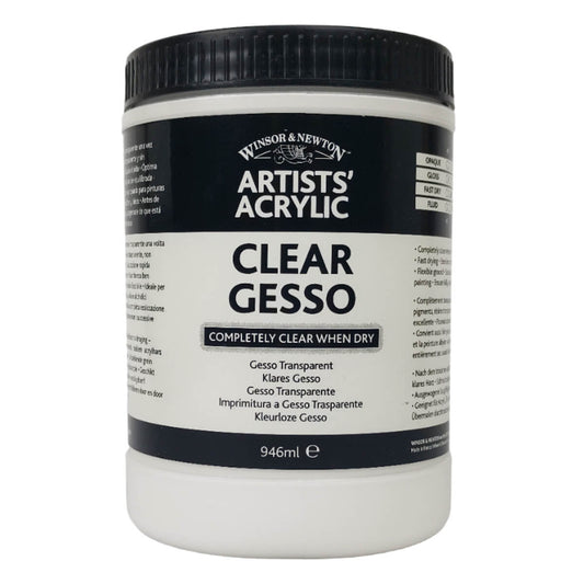Gesso Acrílico Transparente Profissional Winsor & Newton 946ml