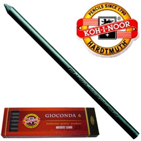 Mina Grafite 5.6mm 6B Extra Grossa - Caixa com 06 Minas