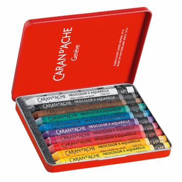 Giz Aquarelável Neocolor II Caran D’Ache 10 Cores