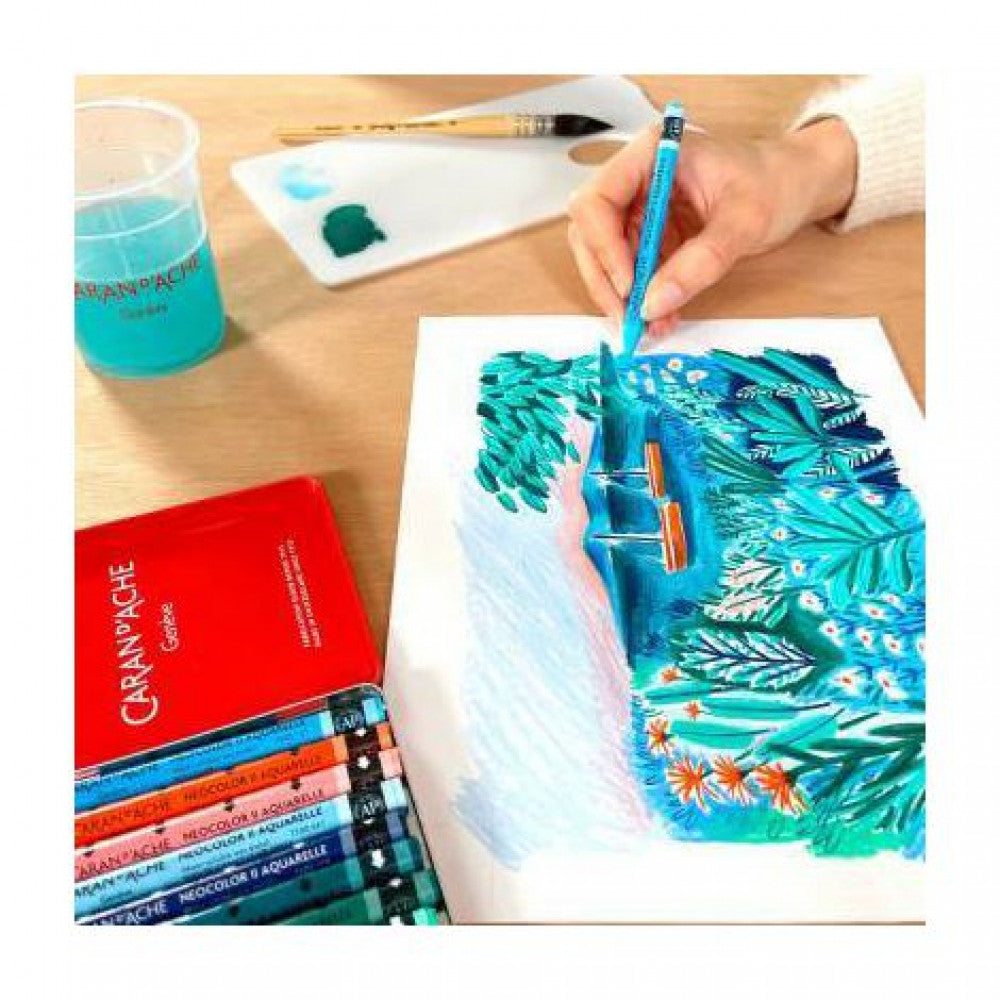 Giz Aquarelável Neocolor II Caran D’Ache 10 Cores
