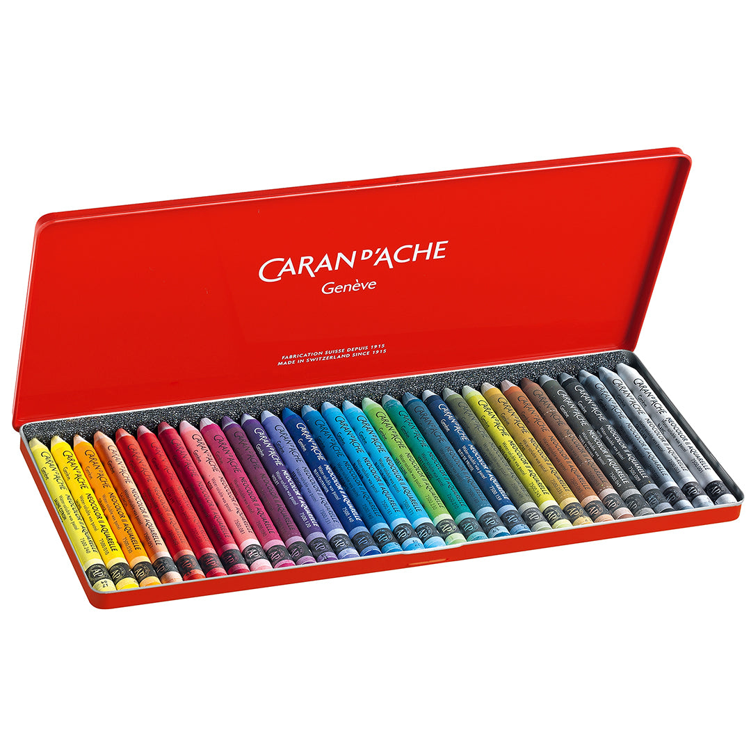 Giz Aquarelável Neocolor II Caran D’Ache 30 Cores