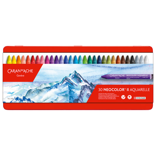 Giz Aquarelável Neocolor II Caran D’Ache 30 Cores