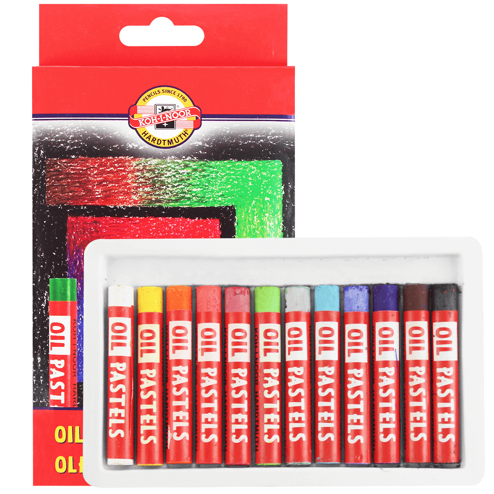 Pastel Oleoso Koh-I-Noor 12 cores