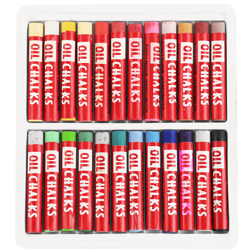 Pastel Oleoso Koh-I-Noor 24 cores